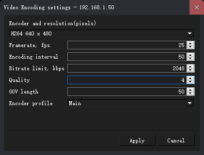 Encoding Settings