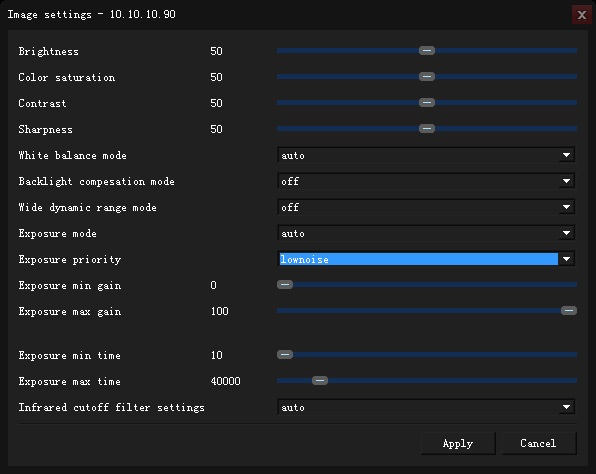 Image Settings