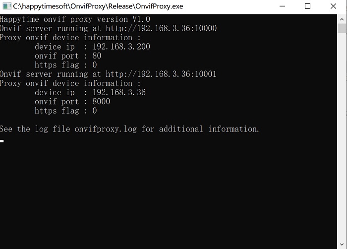 Happytime Onvif Proxy screenshot