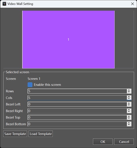 video wall setting